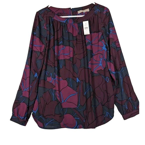 Loft blouse MSRP $59 see Photos For Measurements Polyester Easy Care Bust 44" - Picture 1 of 12